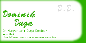 dominik duga business card